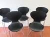 5 x Chrome Framed High Stools - 2