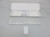 Apple Keyboard, Model A1243 with Apple Wireless Mouse, Model A1296.