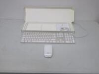 Apple Keyboard, Model A1243 with Apple Wireless Mouse, Model A1296.