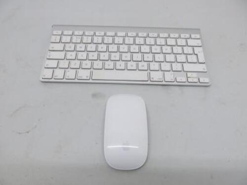 Apple Wireless Keyboard, Model A1314 with Apple Wireless Mouse, Model A1296.