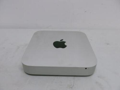 Apple Mac Mini, Model A1347. Running macOS High Sierra 10.13, Intel Core i5, 2.6Ghz, 16GB RAM, 1TB SATA Disk, Graphics Intel Iris 1536MB. Comes with Power Supply.