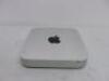 Apple Mac Mini, Model A1347. Running macOS High Sierra 10.13, Intel Core i5, 2.6Ghz, 16GB RAM, 1TB SATA Disk, Graphics Intel Iris 1536MB. Comes with Power Supply.