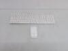 Apple Keyboard, Model A1243 with Apple Wireless Mouse, Model A1658.