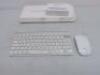 Apple Wireless Keyboard, Model A1314 with Apple Wireless Mouse, Model A1657. NOTE: keyboard is missing 1 key. - 2