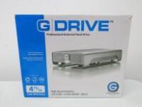 G-Technology 4 TB G Drive USB 3.0, External Hard Drive. Comes with Power Supply, Cables & Original Box.