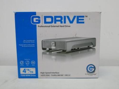 G-Technology 4 TB G Drive USB 3.0, External Hard Drive. Comes with Power Supply, Cables & Original Box.