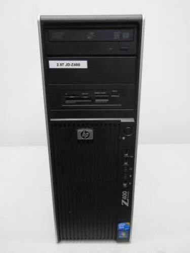 HP Z400 Work Station Tower PC. Intel Xeon CPU W3550 @ 3.07GHZ.NOTE: Hard Drive and Operating system Removed. 