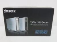 Stardom iTank i310 Series Single Bay External Storage Enclosure, Model 1310-SB3. Comes with Assorted Cables, Power Supply & Original Box.