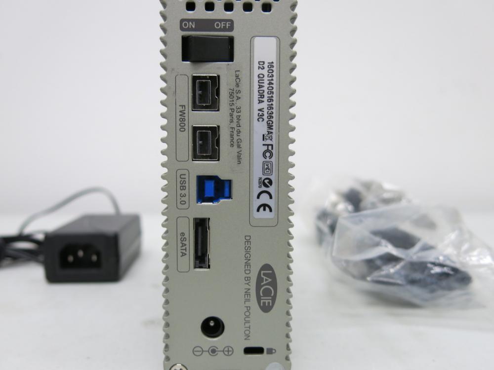 LaCie D2 Quadra V3, 2TB, USB 3.0 External Hard Drive. Comes with