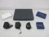 Assorted Lot of Switches & Routers to Include: 1 x Cisco 887VA Router, 1 x Netgear Wireless N150 Access Point, 1 x Netgear FS108 Switch & 1 x Netgear Switch GS105. Comes with 3 x Power Supplies.
