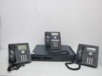 Avaya Telephone System to Include: 1 x Avaya IP Office 500 V2 Control Unit & 5 x Assorted Avaya Telephone Hand Sets, Models 9508/9504/1408.