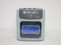 Clocking Systems CS-30 Electronic Time Recorder. NOTE: cracked perspex screen (As Pictured/Viewed).