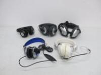 5 x Assorted Headphones to Include: 1 x Stagg SHP-3500, 1 X Vivanco SR95, 1 X WESC, 1 x Logitech & 1 x USB