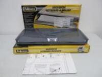 2 x Fellowes Underdesk Keyboard Manager. Appears Unused in Original Boxes.