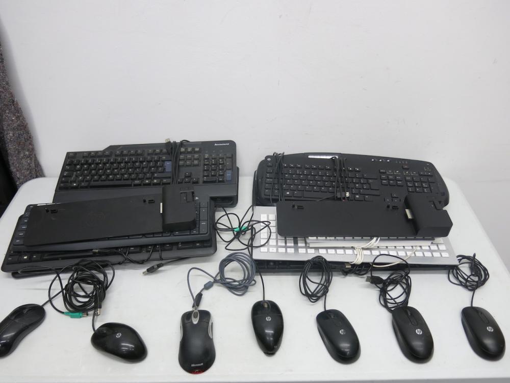 21 x Assorted Docking Stations, Keyboards & Mouse's to Include 11 x