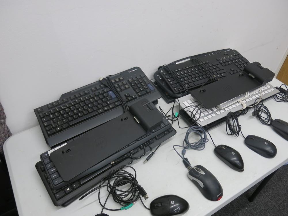 21 x Assorted Docking Stations, Keyboards & Mouse's to Include 11 x