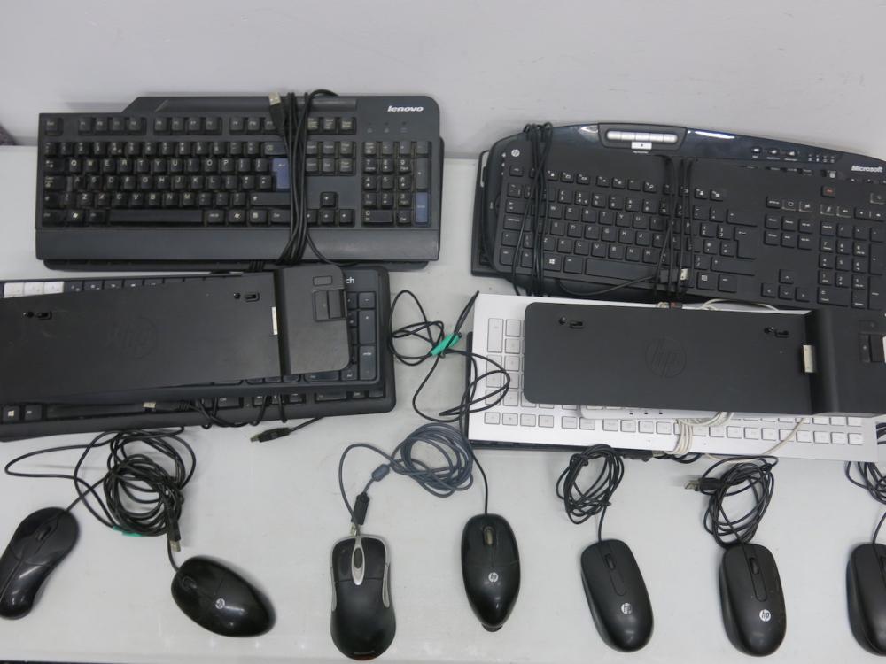 21 x Assorted Docking Stations, Keyboards & Mouse's to Include: 11 x ...