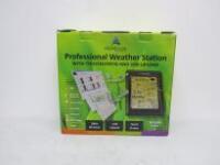 AERCUS Instruments Professional Weather Station with Touch Screen Receiver, Model WS1093. Comes with User Manual & Original Box.