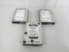 3 x Assorted SATA Hard Disk Drives to Include: 2 x Seagate Barracuda ( 2 x 2TB & 1 x Western Digital 1TB.