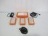 4 x LaCie External Rugged Designed by Neil Poulton, Hard Drives in Orange Protective Covers to Include: 2 x 2TB & 2 x 1TB . Comes with 1 x Power Supply.