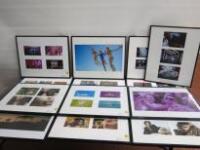 12 x Nielsen Design, Framed, Glazed & Mounted Promotional Pictures, Size 40cm x 50cm.