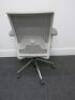 Vitra ID Mesh Adustable Office Chair in Light Grey with Lumbar Support & Adjustable Arms. - 3