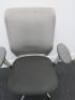 Vitra ID Mesh Adustable Office Chair in Light Grey with Lumbar Support & Adjustable Arms. - 2