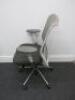 Vitra ID Mesh Adustable Office Chair in Light Grey with Lumbar Support & Adjustable Arms. - 3