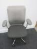 Vitra ID Mesh Adustable Office Chair in Light Grey with Lumbar Support & Adjustable Arms. - 7