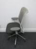 Vitra ID Mesh Adustable Office Chair in Light Grey with Lumbar Support & Adjustable Arms. - 3