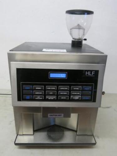 HLF Italian Design Bean to Cup Coffee Machine, Model HLF3600, S/N 003184, DOM 11/2016. Comes with Key.