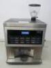 HLF Italian Design Bean to Cup Coffee Machine, Model HLF3600, S/N 003184, DOM 11/2016. Comes with Key.