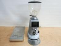 Ascaso On Demand Coffee Grinder, Model F64E. Comes with Stainless Steel Knock Out Box.