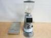 Ascaso On Demand Coffee Grinder, Model F64E. Comes with Stainless Steel Knock Out Box.