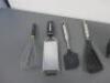 17 x Assorted Items of Branded Zwilling, Microplane & Hygiplas Cookware to Include:Spoons, Ladles, Tongs, Masher, Peelers, Spatulas, Graters, Whisks(As Pictured/Viewed).   - 4