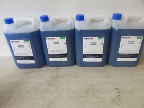 4 x Klaremont 5Lt Machine Rinse Aid.