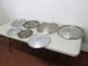 8 x Assorted Sized Aluminium Stock Pots to Include: 1 x D51cm, 2 x D45cm, 3 x D36cm, 2 x D29cm & x 6 Assorted Sized Lids. - 8