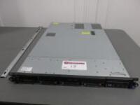 HP ProLiant DL360 G7 Rack Mounted Server. 2 x Intel CPU @ 2.8Ghz, 4GB RAM, S/N J03TLGP11H (No HDD).