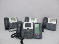 26 x Cisco Phone Handsets to Include: 1 x 5 Line IP Phone SPA 525G2-EU with 15 Button Digital Attendant Console SPA500DS & 25 x 4 Line IP Phone SPA504G.