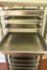 Unitech Engineering Stainless Steel Gastronorm Trolley with 14 x 2/1 GN Trays. Trolley Size H178cm x W60cm x D71cm. - 3