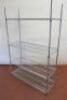 Vogue 4 Tier Adjustable Wire Shelving Kit. Comes with 4 Uprights, 4 Shelves & Shelf Clips. Size H183cm x W120cm x D46cm. - 2