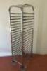 Vogue Stainless Steel Gastronorm 20 Rack Trolley. Size H172cm x W39cm x D57cm. - 2