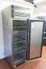 Foster Eco Pro G2 Stainless Steel Commercial Single Door Upright Refrigerator on Castors, Model EP700H, Serial Number E5393605, Capacity 600L. Size H260cm x W70cm x D82cm - 3