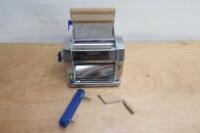 Imperia & Monferrina Restaurant Electric Pasta Maker Roller Machine, Model RMN. Comes with Wooden Handle.