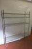 4 Tier Chrome Adjustable Wire Shelving Kit. Comes with 4 Uprights,4 Shelves & Shelf Clips. Size H182cm x W150cm x D40cm. - 2