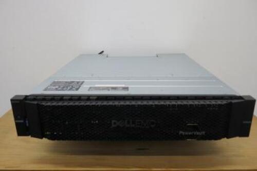 Dell Rackmount EMC Power Vault ME4024 Server, Model E10J. Comes with 8 x Dell 900GB HDD & 2 x Amphenol Spectra Strip Cables