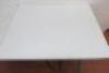Palm Springs White Folding Table with Metal Frame. Size H75cm x W182cm x D75cm. - 2