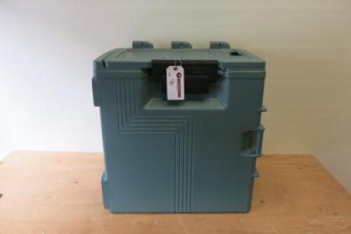 Cambro Polypropylene Insulated Food Box, Model UPCS400, Capacity 57Lt. Size H63cm x W46cm x D63cm.