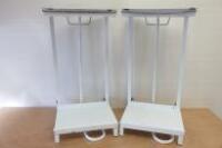 2 x Mobile Metal Rubbish Sack Holders.