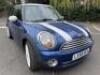LX58 HFA: Mini Cooper 1.6, 3 Door Hatchback in Blue. Manual 6 Gears, 1598cc, Petrol, Mileage 73500. 3 Owners from New. Comes with V5, 2 x Keys, Service Book & Owners Pack.  - 2